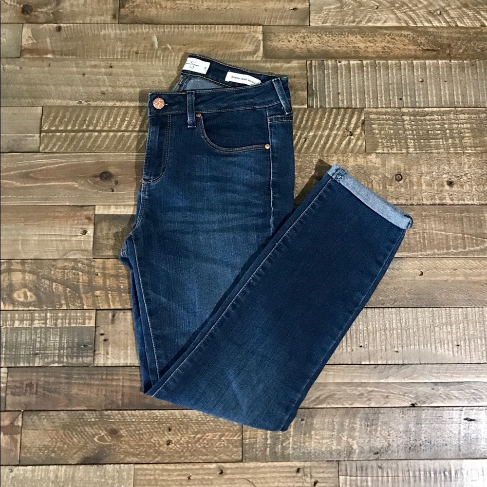J Simpson Forever Rolled Skinny Jeans 27